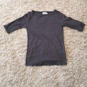 Three Quarter Sleeve Black Anthropologie Shirt